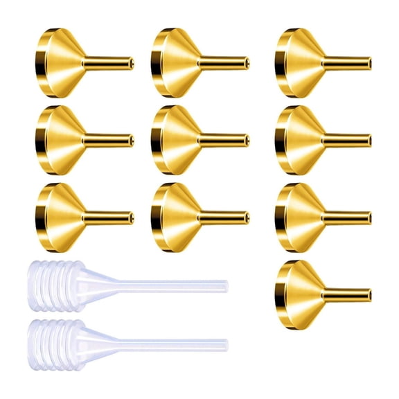 Drrntien Small Metal Funnel with Mini Pipette Mini Funnel and Pipette Filling Container