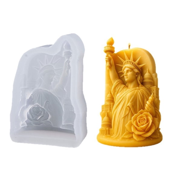 Drrntien Statue Of Liberty Silicone Candle Molds Temperature Resistant For Making Candle
