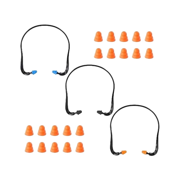 Drrntien Swimming Ear Plugs Reusable Sleep Ear Plugs with Straps Silicone Swim Earplugs for Work Sleep Construction Sites
