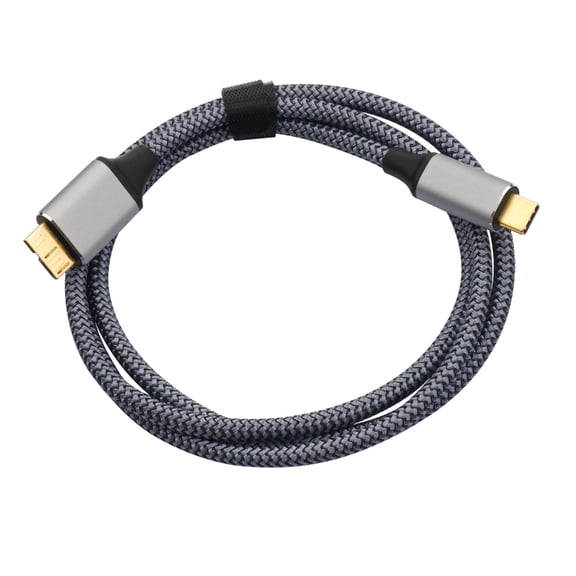 Drrntien Type C Cable to MicroB Connectors Data Sync Charge Cable for External Hard Drive