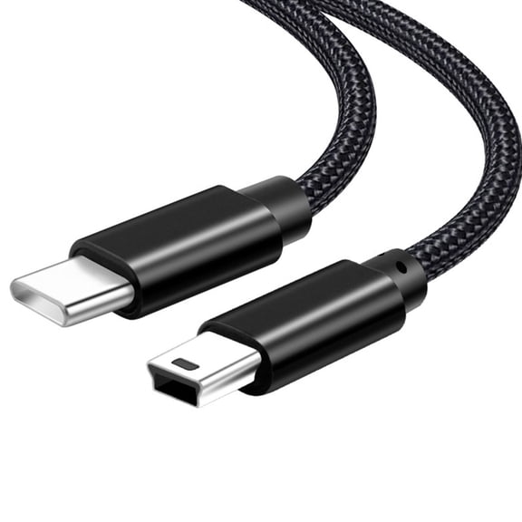 Drrntien Type-C to Mini USB Power Supply Cord Support Quick Charge for Driving Recorders