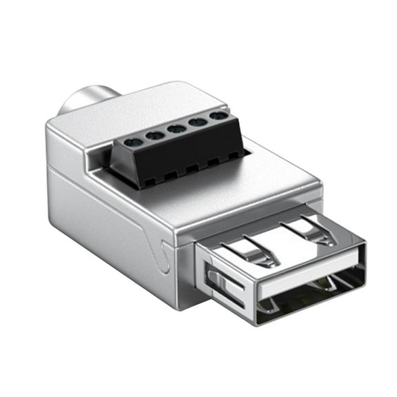 Drrntien USB Terminal Block Adapter USB 2.0 Male Plug Connector Module Solderless Screw