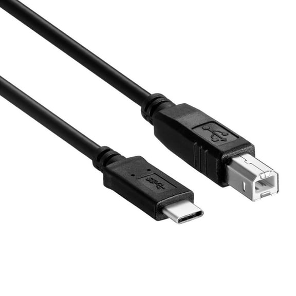 Drrntien USB Type C to USB 2.0 Type B Printer Scanner Cable Cord High Speed Compatible for Cellphone Tablet Mobile Phone