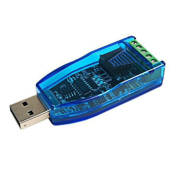 Drrntien USB to RS485 Serial Converter Adapter LED Display Data Communication/Data R&for