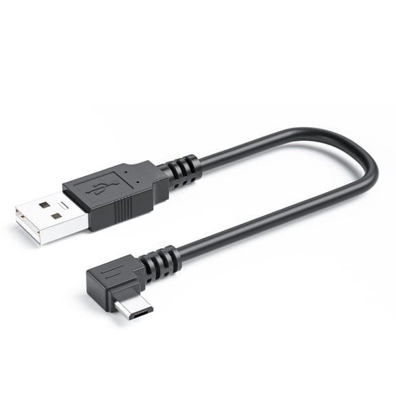 Drrntien USB2.0 to Micro USB Cable Cord 90 Degree Right Angled Connector Up/Down/Right/Left for Phones, Tablets, Speaker, Fan