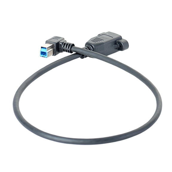 Drrntien USB3.0 Type B 90 Degree Panel Mount Adapter Cable USB3.0 Male To USB3.0 Female FOR Printer Scanner Industrial Device
