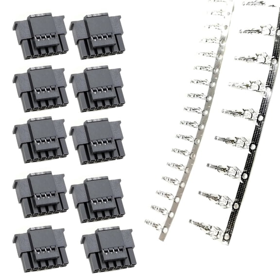 Drrntien Versatile PCIe 12VHPWR 16Pin 12+4Pin Male GPU Power Cable Connector with Terminal Pin GPU Power Supply Accessories