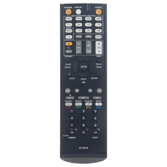 Drrntien Video Receiver Remote Control For Video RC837M TX NR616 TX-NR616B Series