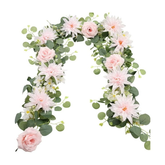 Drses‌‌ 1.8m Wedding Simulation Flower Outdoor Artificial Vines Eucalypt Leaf Vines Wedding Arch Decorative Vines