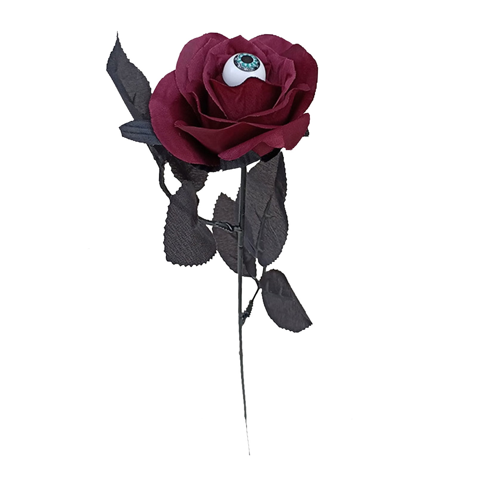 Fake Gothic Roses Drses 10 Faux Rose With Eyeballs Halloween Faux Eyeball Flowers Faux ...