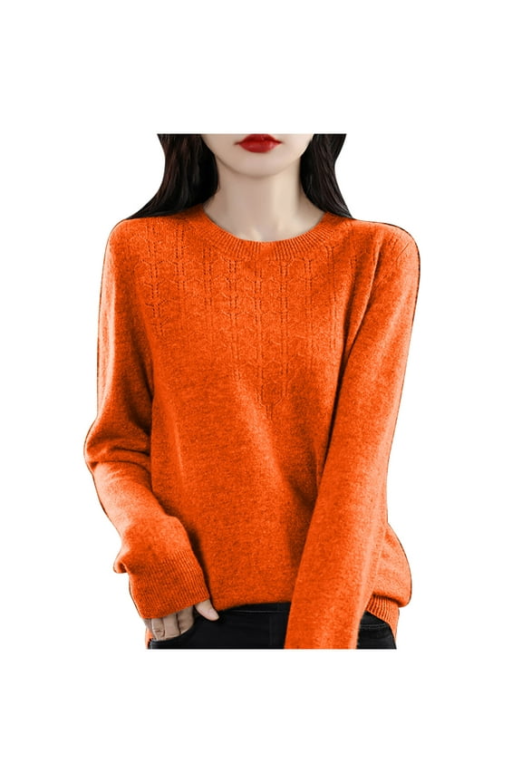 100% Merino Wool Sweaters Women's Fall Winter Warm Soft Knitted Loose Pullover Turtleneck Long Sleeves
