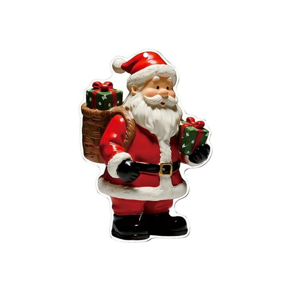 Drses Acrylic Exquisite Hanging Ornaments Flat Santa Claus Pendant Christmas Tree Pendant
