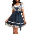 thumbnail image 1 of Drses‌‌ ‌Bavarian Traditional Costume 3-Piece Set - Oktoberfest Dress with Apron & Blouse, 1 of 7