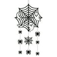 thumbnail image 1 of Drses‌‌ Black Halloween Decorations Hanging Cobwebs Spiderweb Haunted Bats For Spooky Birthday Horror Home Office Classroom Mantle Fireplace Decor Party Supplies, 1 of 6