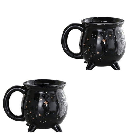 Drses‌‌ Ceramic Star Witch Coffee Cup Halloween Witch Can Mug