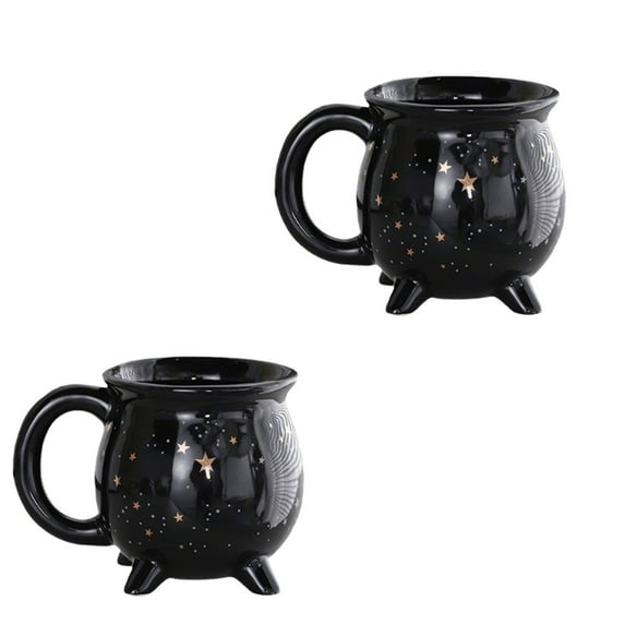 Drses Ceramic Star Witch Coffee Cup Halloween Witch Can Mug