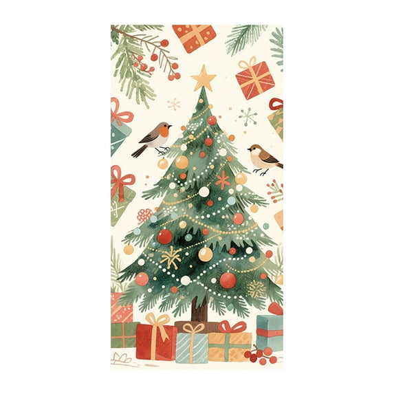 Drses Christmas Door Curtain Decoration Door Cover Christmas Scene Layout Background Cover