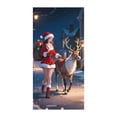 thumbnail image 1 of Drses Christmas Door Curtain Decoration Door Cover Christmas Scene Layout Background Cover, 1 of 6