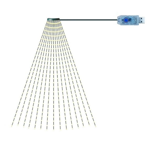 Drses‌‌ Christmas Tree Decoration Light String Holiday Courtyard Decoration Lights Party Scenes Flowing Lights LED Lights Decorative Light String