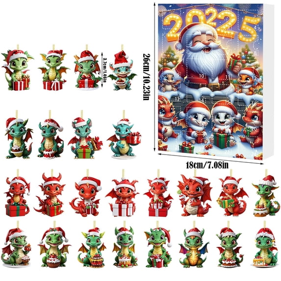 Drses Countdown To Christmas Advent Calendar Blind Countdown To 24 Days Christmas Christmas Tree Flat Ornament