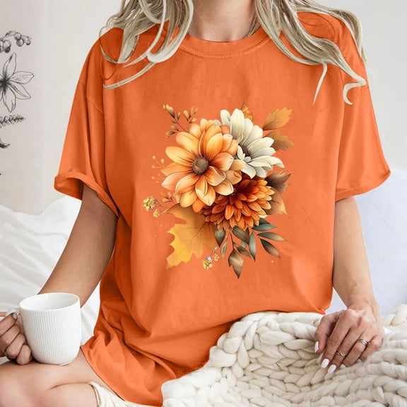 Drses Cute Spring Tshirt Oversized Floral Graphic Tees Vintage Wildflower Shirt Womens Boho Hiking T Shirt Summer Plant Tops