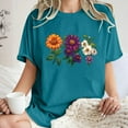 thumbnail image 1 of Drses Cute Spring Tshirt Oversized Floral Graphic Tees Vintage Wildflower Shirt Womens Boho Hiking T Shirt Summer Plant Tops, 1 of 7