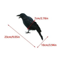 Drses‌‌ Ealistic Crow Feathered Crow For Halloween Decorations Birds