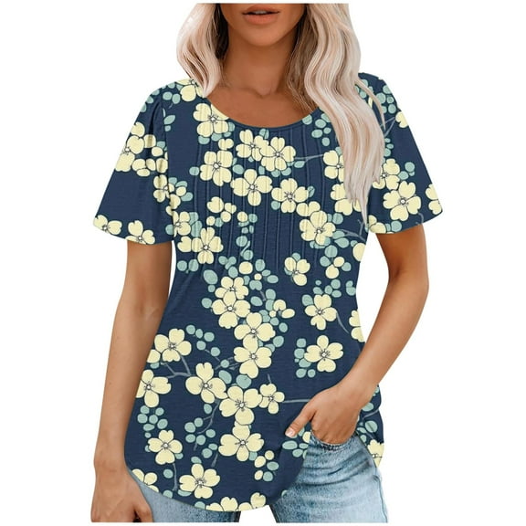 Drses‌ ‌‌‌‌‌‌‌‌‌‌‌‌‌‌‌‌‌‌‌‌‌‌‌‌‌‌Fashion Women's Vintage Wildflower Oversized Tee | Boho Floral Graphic T-Shirt for Summer Hiking & Casual Outfits‌