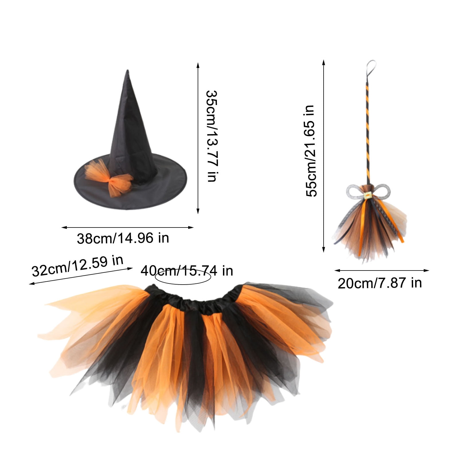 Drses‌‌ Halloween Carnival Party COS Witch Dress Up Children's Witch ...