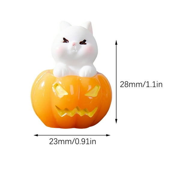 Drses‌‌ Halloween Crystal Ball Decorations Spooky Pumpkin Resin Small Ornaments