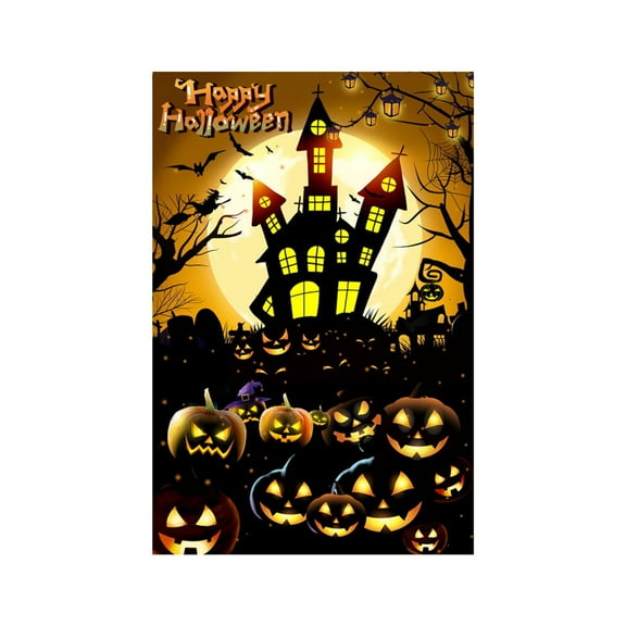 Drses‌‌ Halloween Garden Flag Party Decoration Hanging Flag Holiday Courtyard Garden Flag