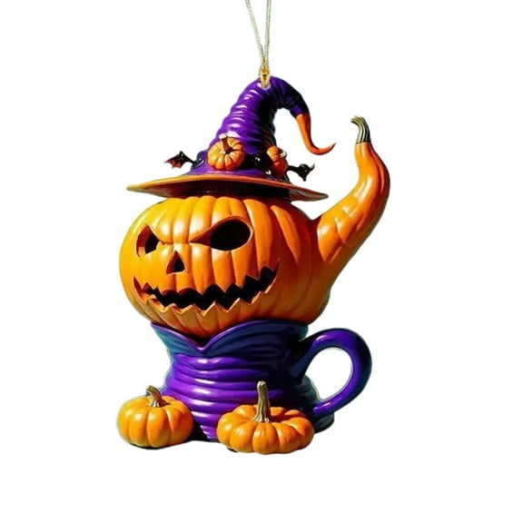 Drses Halloween Horror Long Eared Monsters Acrylic Holiday Hanging Ornaments Car Interior Rearview Mirror Decoration Holiday Hanging Ornaments