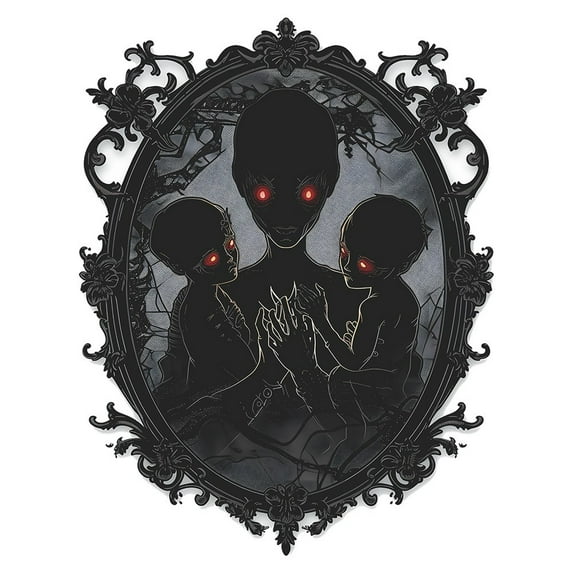 Drses Halloween Scary Ghost Mirror Bedroom Entryway Home Landscaping Decorative Wall Stickers