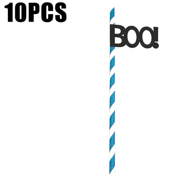 Drses‌‌ Halloween Straw Shooting Props Funny Personality Straw Party Layout 10pcs A Bag