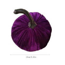 Drses Halloween Velvet Pumpkins Decor Super Soft Stuffed With Exquisite
