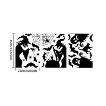 Drses Halloween Window Decal Decoration Halloween Window Decoration Scary Witch Decoration