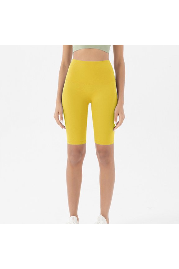 High Waist Power Flex Yoga Shorts - Tummy Control Biker Shorts for Women Athletic Shorts