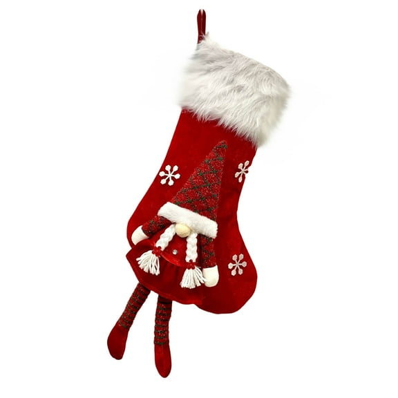 Drses Knitted Hosiery Wool Hosiery Embroidered Children's Candy Gift Bag Christmas Stocking Gift Bag