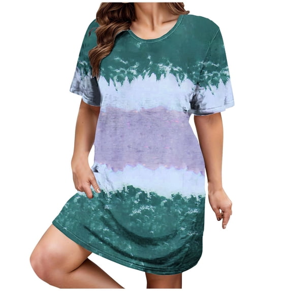 Drses Plus Size Nightgowns Women Cute Printed Sleepwear Night Gown Dresses Sleep Printed Dress
