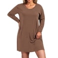 thumbnail image 1 of Drses Plus Size Nightgowns Women Cute Printed Sleepwear Night Gown Dresses Sleep Printed Dress, 1 of 7