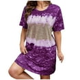thumbnail image 1 of Drses Plus Size Nightgowns Women Cute Printed Sleepwear Night Gown Dresses Sleep Printed Dress, 1 of 6
