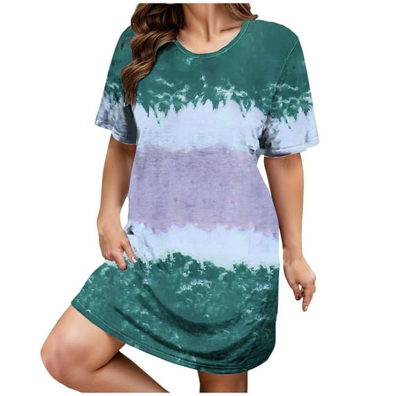 Drses Plus Size Nightgowns Women Cute Printed Sleepwear Night Gown Dresses Sleep Printed Dress