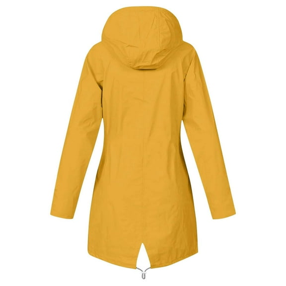 Drses Plus Size Raincoat Women Long Hooded Trench Lined Windbreaker Travel Outdoor Hooded Jackets