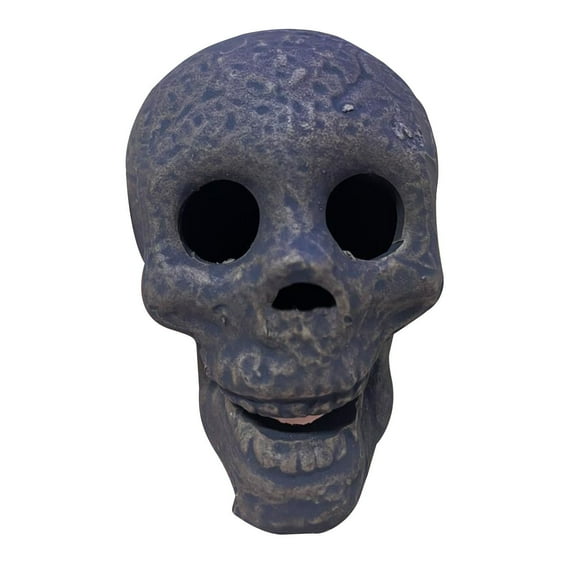 Drses Reusable Halloween Firepit Skull Fire Logs,Human Skull Ceramic,Fireproof Skull Fire Pile Up Halloween Decor For Party, BBQ, Bonfire, Campfires, Fireplaces