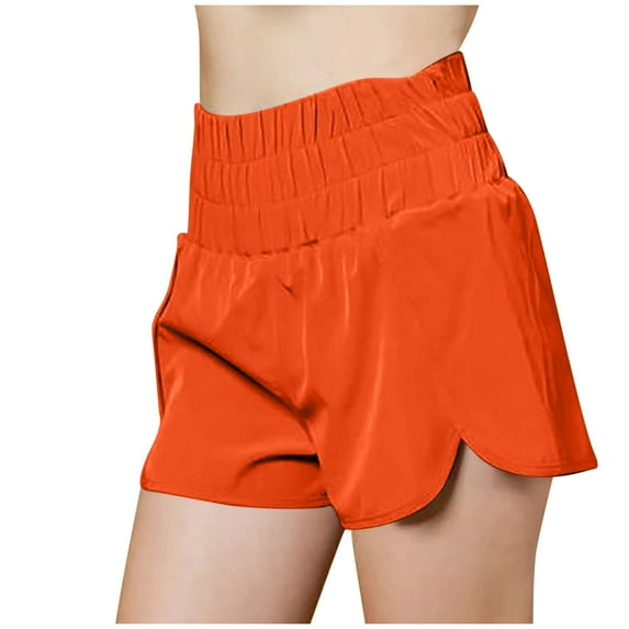 Drses Shorts for Women Women High Waisted Fake Two-piece Sports Shorts Fitness Running Casual Pants Thin Side Quick Drying Shorts Women's Athletic Shorts with Pockets