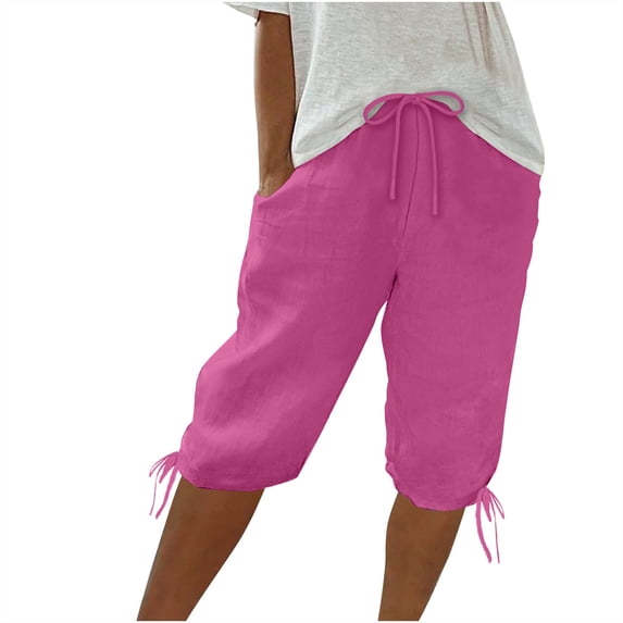 Drses Shorts for Women Women's Solid Color Shorts Casual Women's Shorts Capris Women's Athletic Shorts with Pockets