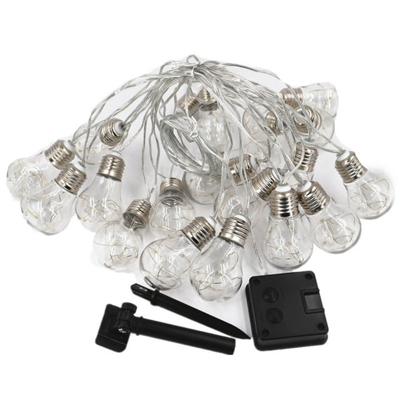 Drses‌‌ Solar String Lights Outdoor, Light Strings With 20 LED Filament Bulbs, Patio Lights For Home Garden Tents Porch Backyard Patio Party Wedding