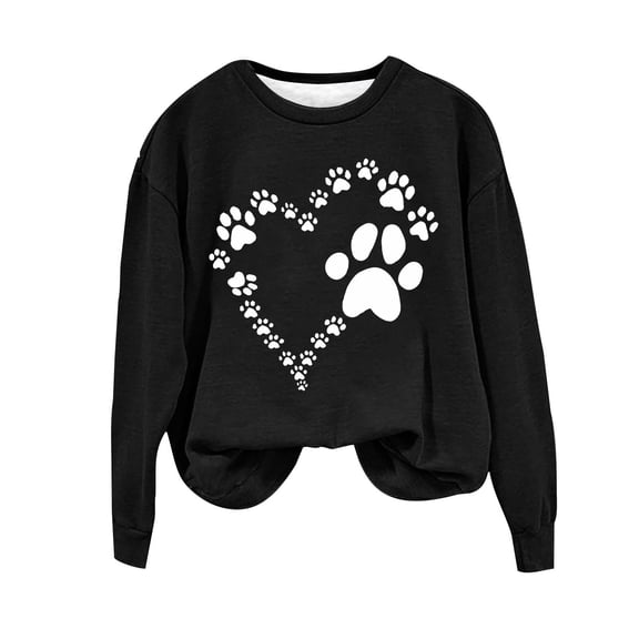 Drses Sweatshirts for Women Long Sleeve Tops Floral Trendy Round Neck Tops for Women Trendy Going Out Hoodless Sweatshirts