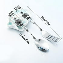 Drses‌‌ Titanium Steel Skeleton Fork Spoon Fork Spoon Western Tableware