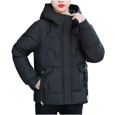 Drses Winter Coats for Women Turtleneck Puffer Jacket Quilted Down Coat with Hood Cute Winter Clothes Women